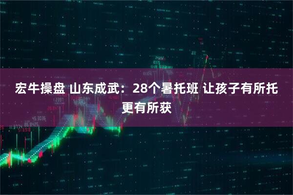 宏牛操盘 山东成武：28个暑托班 让孩子有所托更有所获