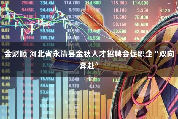金财顺 河北省永清县金秋人才招聘会促职企“双向奔赴”